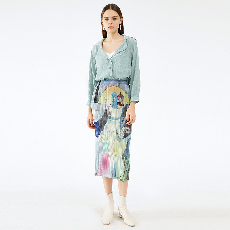 All-Matching plus Size Skirt Women's Summer A- line Skirt Long Skirt