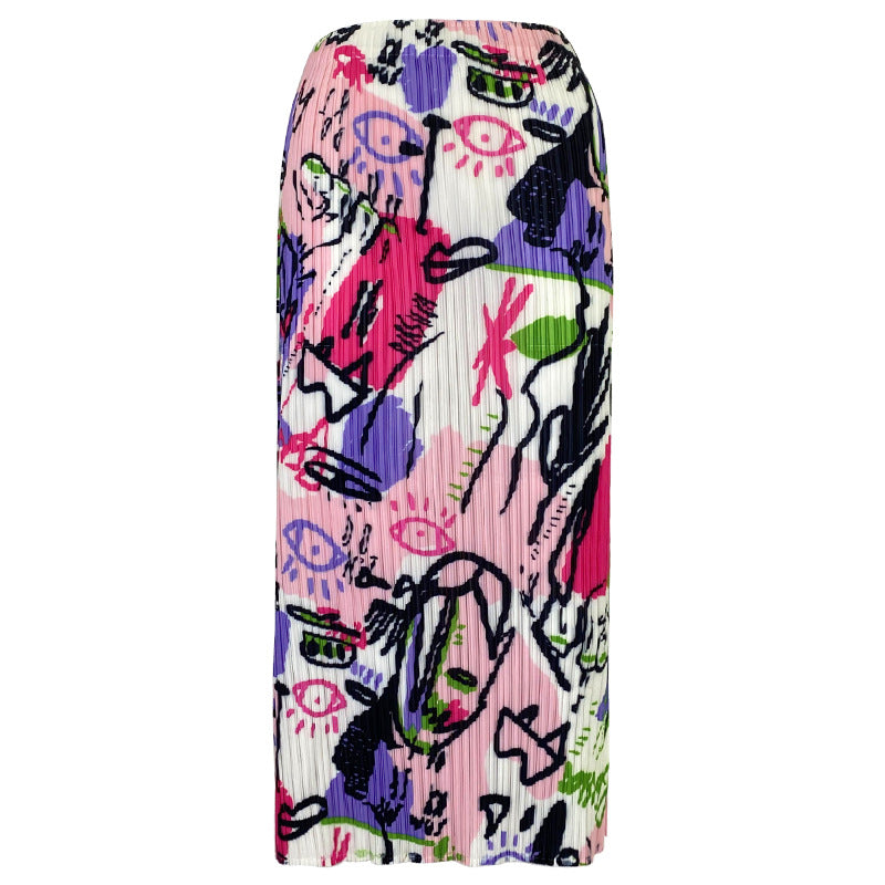 Collection Skirt Female Waist-Level Sense Straight Skirt Small Versatile Mid-Length