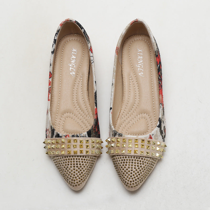 Inner Height Increase Pumps Women's Spring Shallow Mouth Non-Slip Mother Wedge Gommino