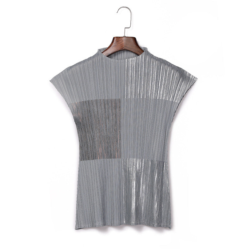 Trendy Pleated Thin Sleeveless Trousers Solid Color Loose Casual Direct Sales