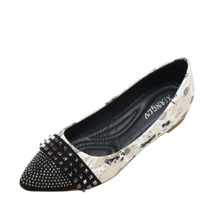 Inner Height Increase Pumps Women's Spring Shallow Mouth Non-Slip Mother Wedge Gommino