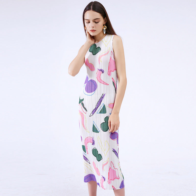 Summer Temperament Dress Women's Slim-Fit Slimming Geometric Long Skirt One Piece Dropshipping
