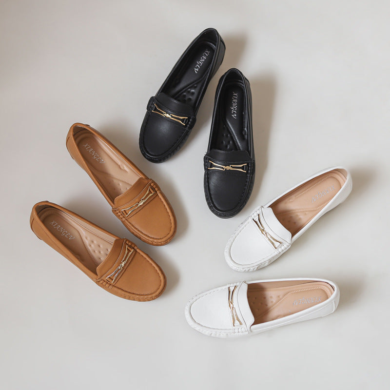 Pumps Ladies Bra Add a Pedal Soft Bottom Comfortable Not Tired Feet Mother Gommino