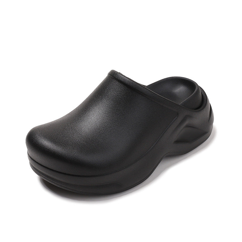Non Slip Outdoor Hole Shoes Thick Bottom Increased Sandals Non-Slip Soft Bottom Beach Shoes