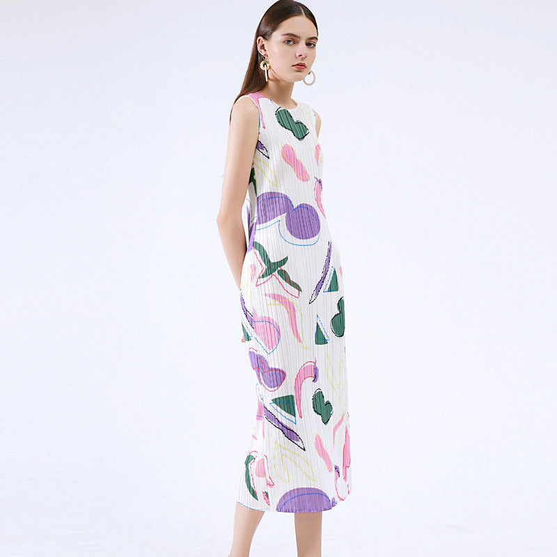 Summer Temperament Dress Women's Slim-Fit Slimming Geometric Long Skirt One Piece Dropshipping