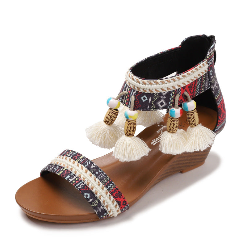 Famous Roman Shoes Retro Bohemian Casual Vacation Beach Shoes