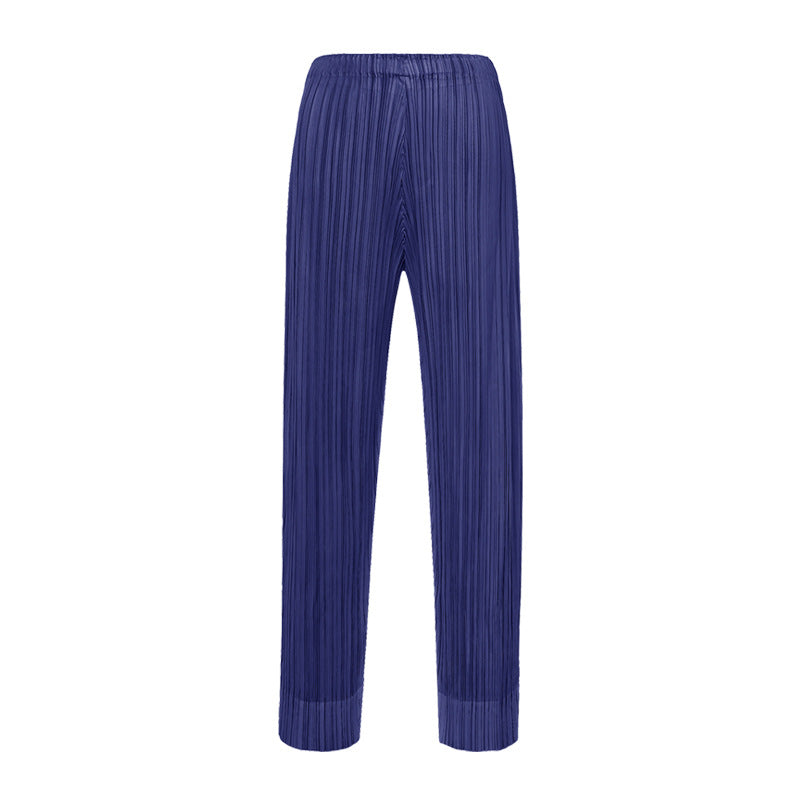 Simple Style Cropped Skinny Pants Women's Solid Color Basic Small Slit Casual Pants Women