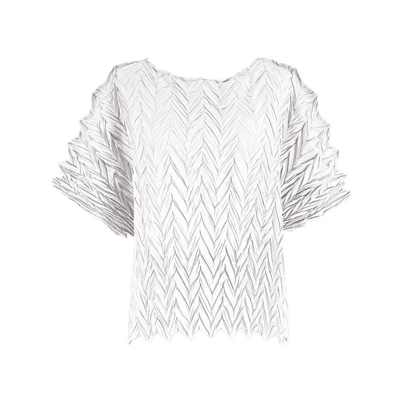 Summer Loose Wave Top T-shirt Women's Short-Sleeved Clothing Wholesale