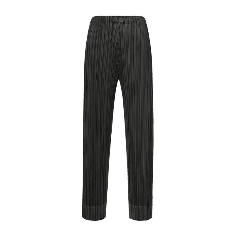 Simple Style Cropped Skinny Pants Women's Solid Color Basic Small Slit Casual Pants Women