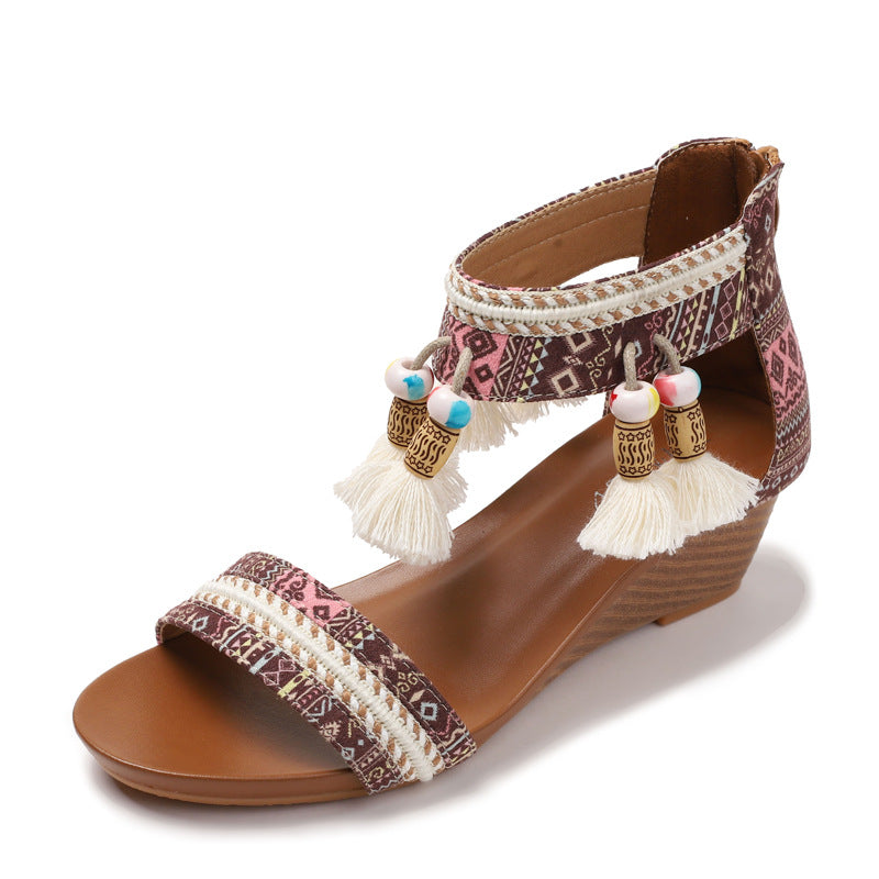 Famous Roman Shoes Retro Bohemian Casual Vacation Beach Shoes
