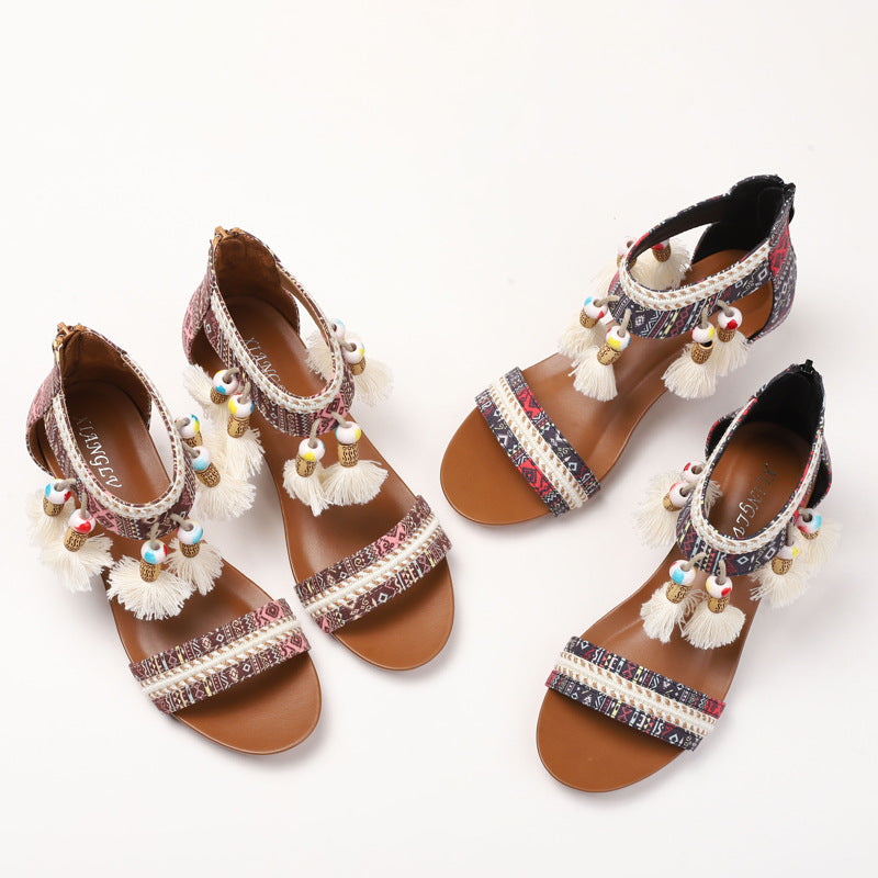 Famous Roman Shoes Retro Bohemian Casual Vacation Beach Shoes