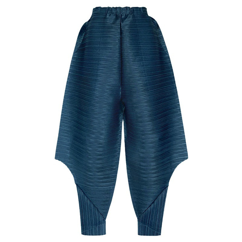 Slimming Harem Pants Women's Pants Thin Loose Design Pleated Casual Pants