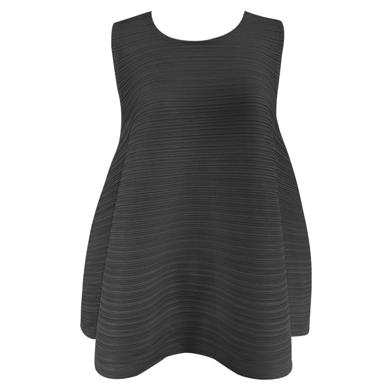 Solid Color Loose round Neck Sleeveless Top Versatile T-shirt