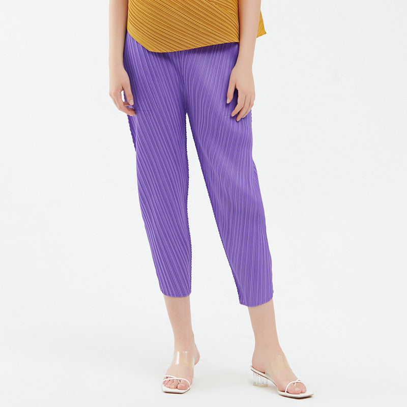 Waist Casual Pants for Women Loose Thin and Comfortable Cropped Skinny Pants Women