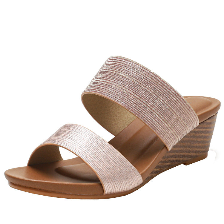 Sandals Women's Sandals and Slippers Women's Fashion Outerwear Platform Heel Platform Wedge Women's Shoes