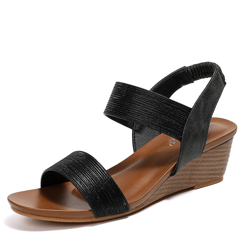 Women's Platform Fashion Sandals Wedge Mother with Skirt Fashion Roman Shoes for Women