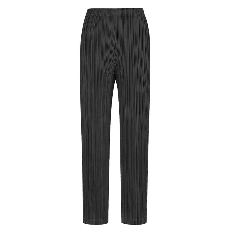 Summer Basic Style Casual Pants Women's Slim Fit Gentle Figure Flattering Slim-Fit Pants