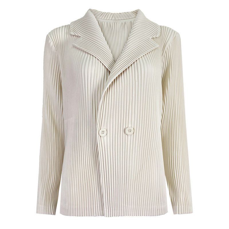 Suit Jacket Women's Design Double-Breasted Loose Slimming Leisure Suit Women