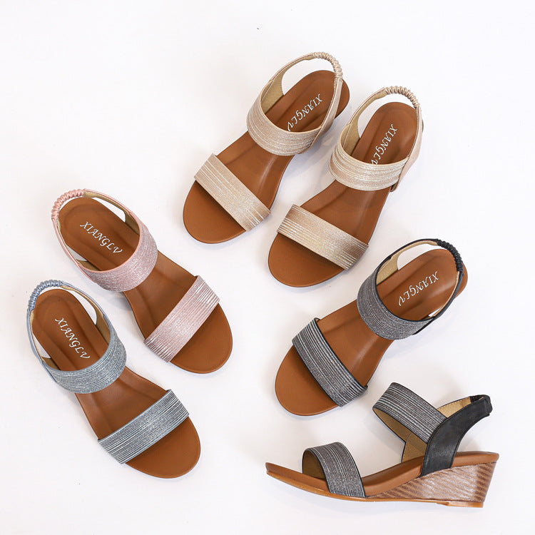 Women's Sandals with Roman Shoes plus Size Wedge Fashion Women's Shoes