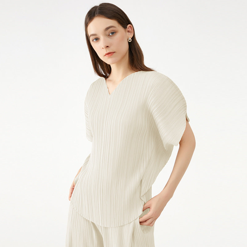 V-neck T-shirt Women's Loose Short Sleeve Non-Mainstream Style Love Top Women