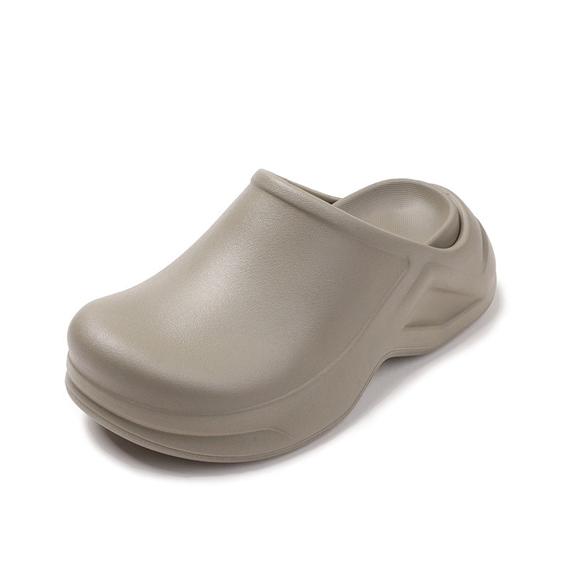Non Slip Outdoor Hole Shoes Thick Bottom Increased Sandals Non-Slip Soft Bottom Beach Shoes