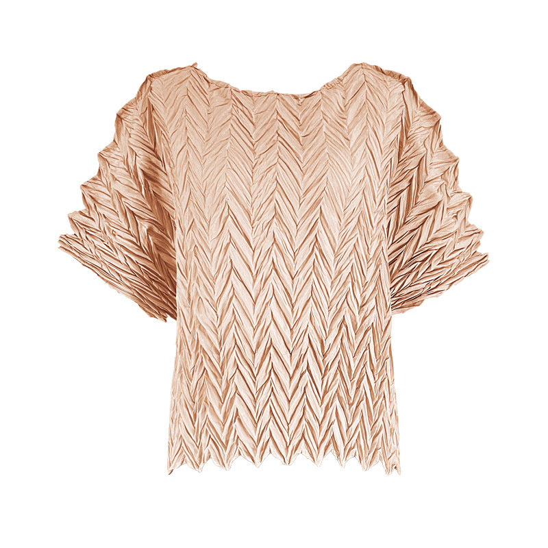 Summer Loose Wave Top T-shirt Women's Short-Sleeved Clothing Wholesale