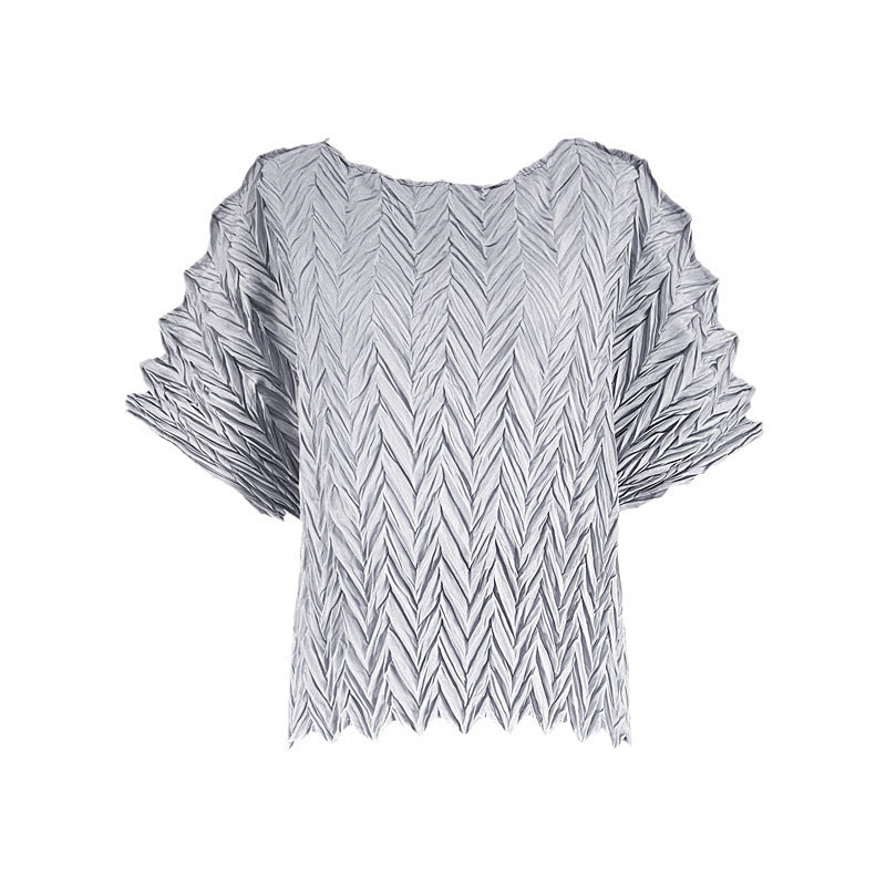 Summer Loose Wave Top T-shirt Women's Short-Sleeved Clothing Wholesale