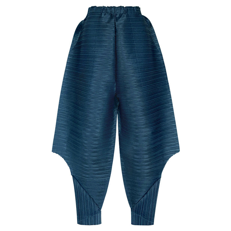 Slimming Harem Pants Women's Pants Thin Loose Design Pleated Casual Pants