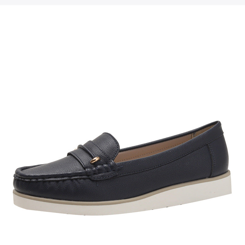 Slip-on Low-Cut Pumps Female Lady Casual Flat Commuter Loafers