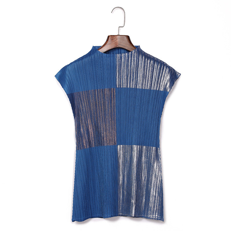 Trendy Pleated Thin Sleeveless Trousers Solid Color Loose Casual Direct Sales