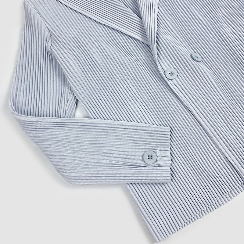 Suit Jacket Women's Design Double-Breasted Loose Slimming Leisure Suit Women