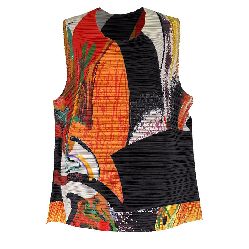 Top and Skirt Two-Piece Set, Pleated Summer Dress Women