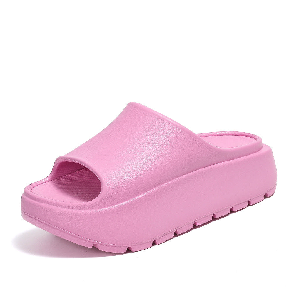 Platform Slippers Women's Extra Home Wear Simple Home Lazy Slippers Women