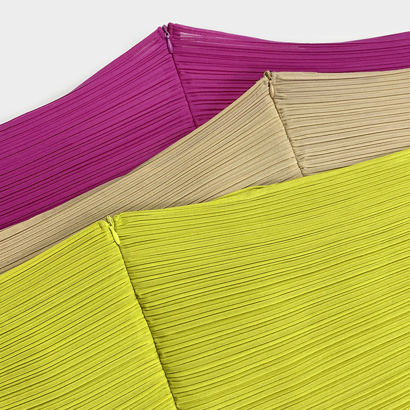 Solid Color and V-neck Dress Women's Middle East Loose Sleeve Midi Dress