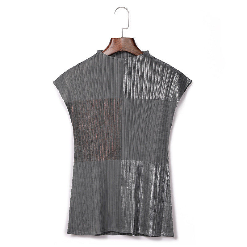 Trendy Pleated Thin Sleeveless Trousers Solid Color Loose Casual Direct Sales