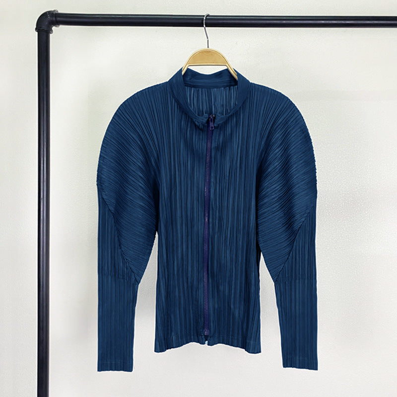 Women's Coat Long Sleeve Zipper Loose Casual Lantern Sleeve Shirt South Oil