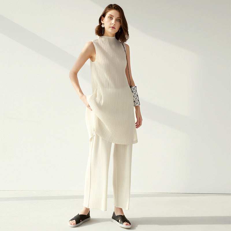 Solid Color Dress Women's Thin Drooping Straight Pants Trousers Casual Suit Women