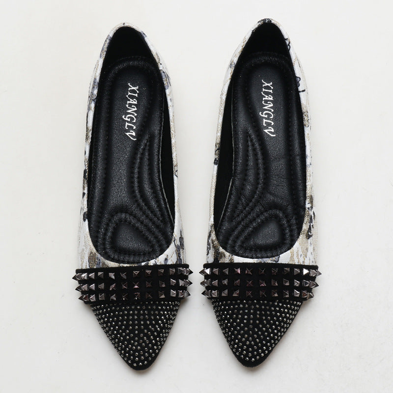 Inner Height Increase Pumps Women's Spring Shallow Mouth Non-Slip Mother Wedge Gommino