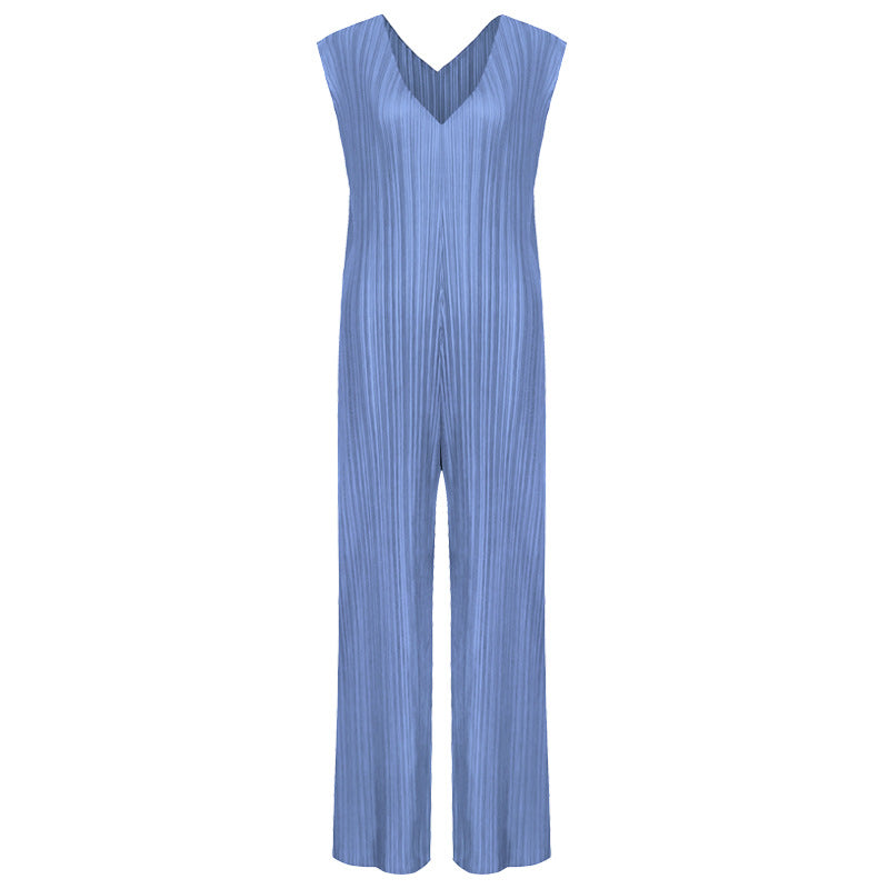 Summer Casual Loose Slimming Pullover Waist Anti-Aging Casual Jumpsuit in Stock Tide