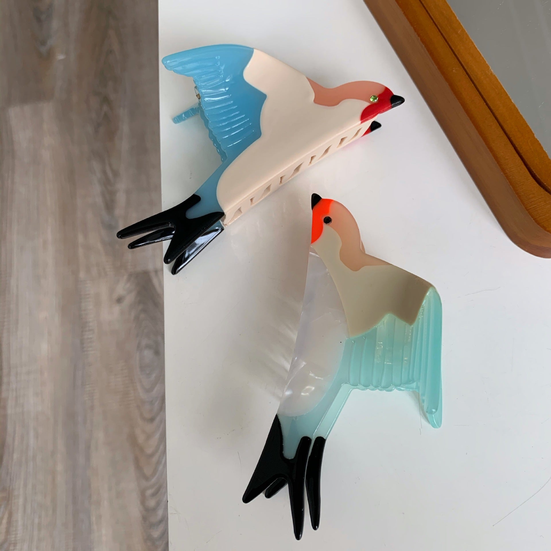 Women's Cute Bird Acetic Acid Sheets Hair Claws | Hair Claws