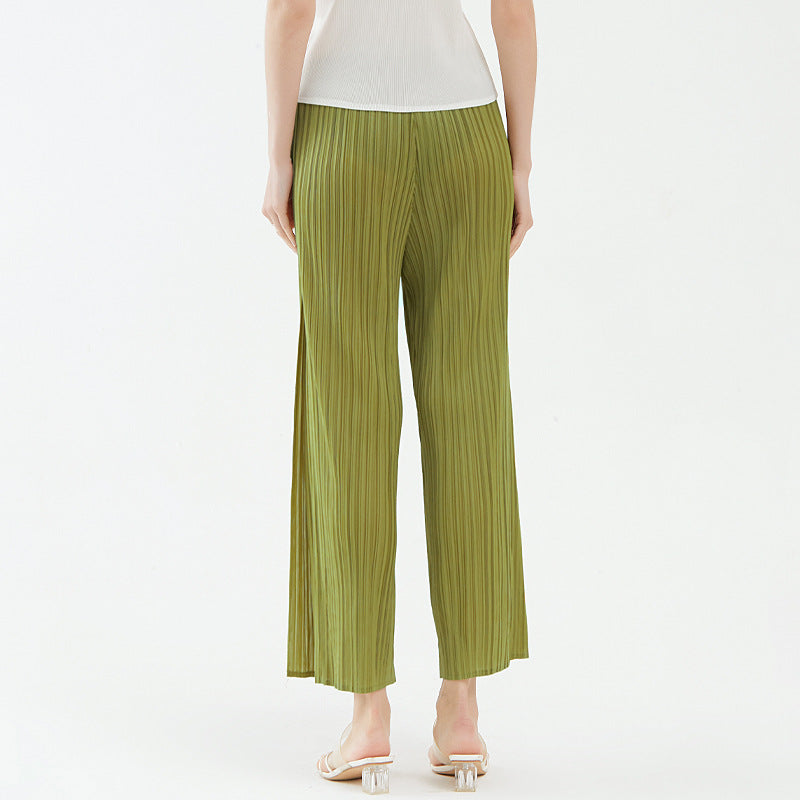 Split Wide Leg Pants Thin Loose Straight Casual Pants Women's Comfortable Cool Pants