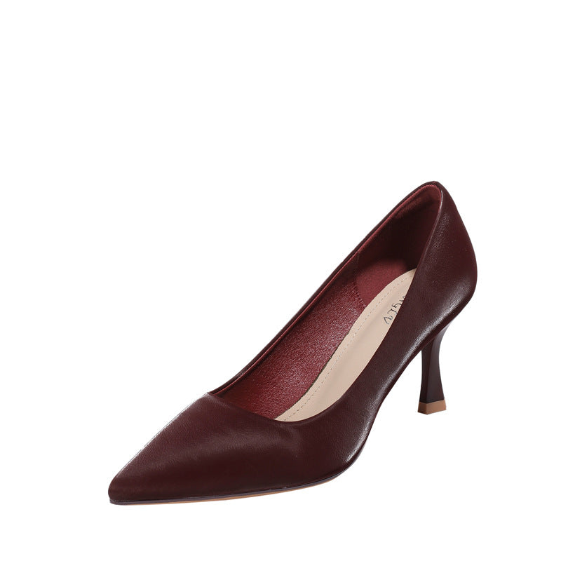 Fashionable Stylish Pointed Toe Pumps Professional Heel Shoes Commuter Not Tired Feet
