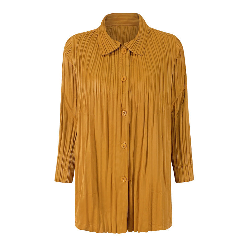 Trench Coat Women's Coat Small Loose Student Short Khaki Solid Color Pleated Coat for Women