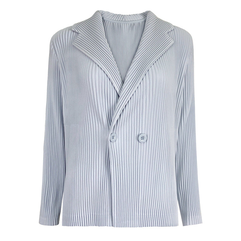 Suit Jacket Women's Design Double-Breasted Loose Slimming Leisure Suit Women