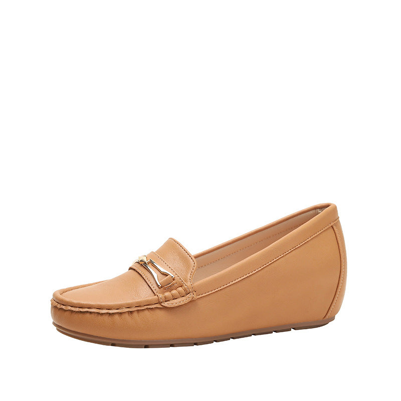 Pumps Ladies Bra Add a Pedal Soft Bottom Comfortable Not Tired Feet Mother Gommino