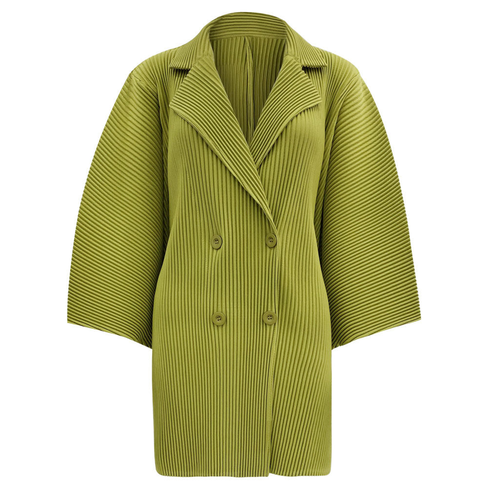 Suit Collar Thickened Coat Female Suit Two-Piece Solid Color Casual Tassel Skirt