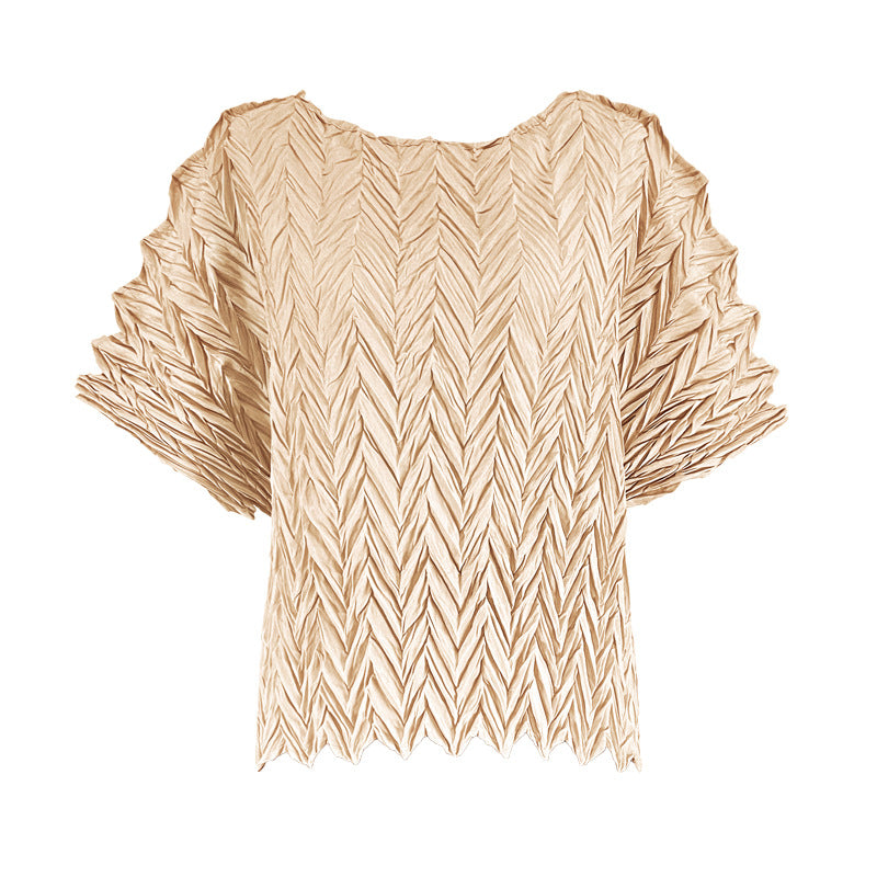 Summer Loose Wave Top T-shirt Women's Short-Sleeved Clothing Wholesale