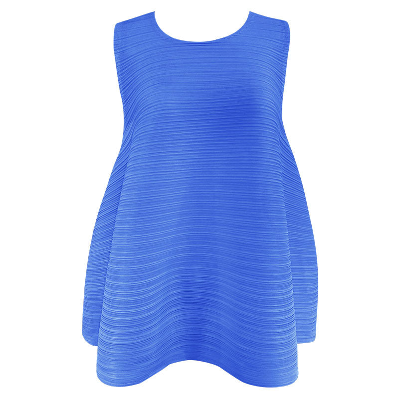 Solid Color Loose round Neck Sleeveless Top Versatile T-shirt