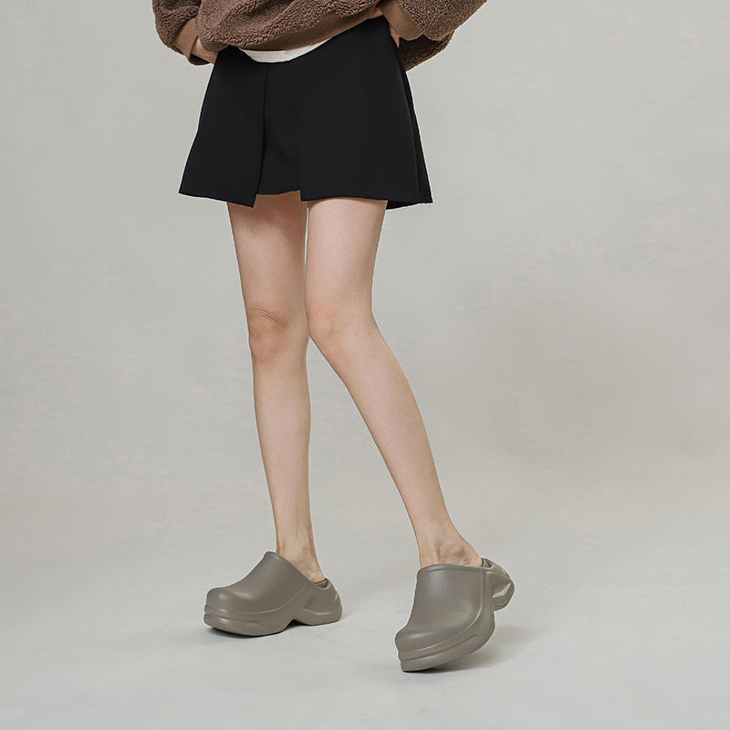 Non Slip Outdoor Hole Shoes Thick Bottom Increased Sandals Non-Slip Soft Bottom Beach Shoes