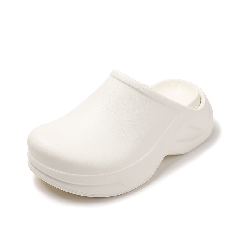 Non Slip Outdoor Hole Shoes Thick Bottom Increased Sandals Non-Slip Soft Bottom Beach Shoes